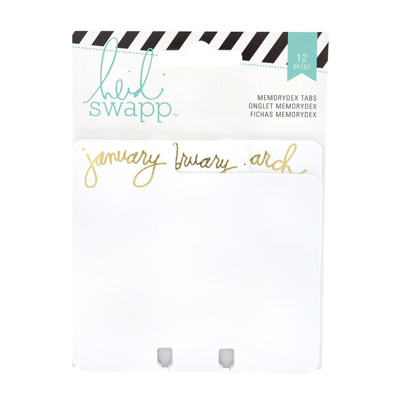 Load image into Gallery viewer, Heidi swapp • memorydex monthly cards gold foil
