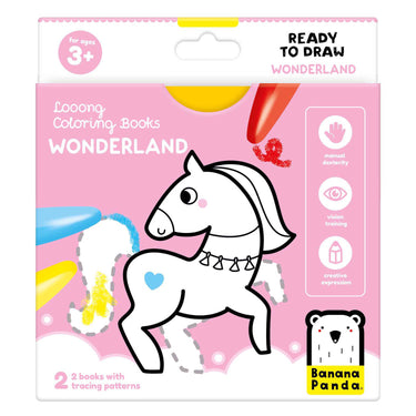 Banana panda - kleurboekje klaar om wonderland te tekenen