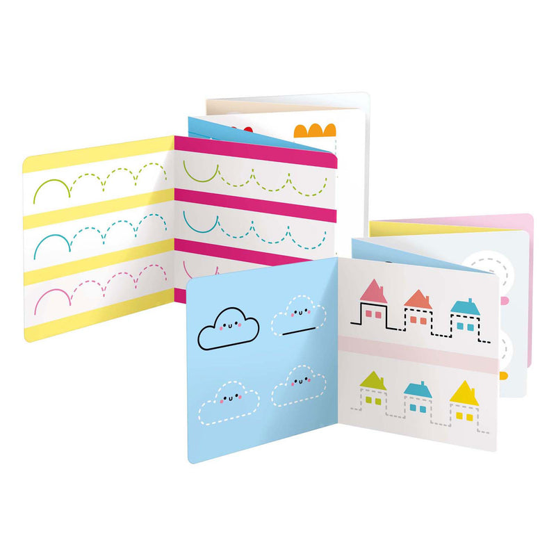 Load image into Gallery viewer, Banana panda - kleurboekje klaar om beginnerslijnen te overtrekken
