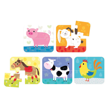 Banana panda - on-the-go puzzel dieren - 5 puzzelthes