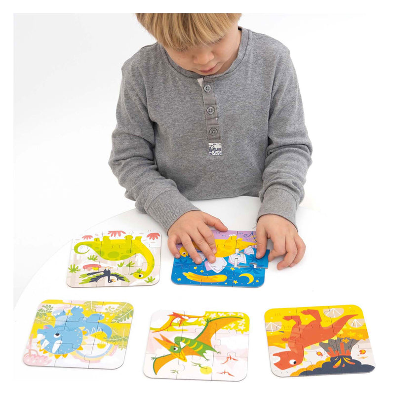 Load image into Gallery viewer, Banana panda - on-the-go puzzel dinosaurus - 16st.
