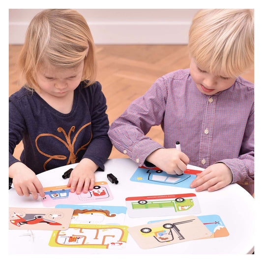 Banana panda - laten we voertuigen schrijven en wissen