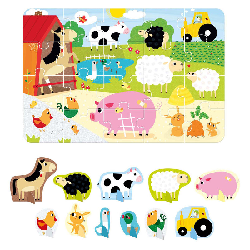 Load image into Gallery viewer, Banana panda - figure it out puzzel boerderij - 20st.
