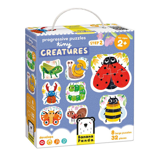 Banana panda - oplopende puzzels kleine diertjes - 33st.