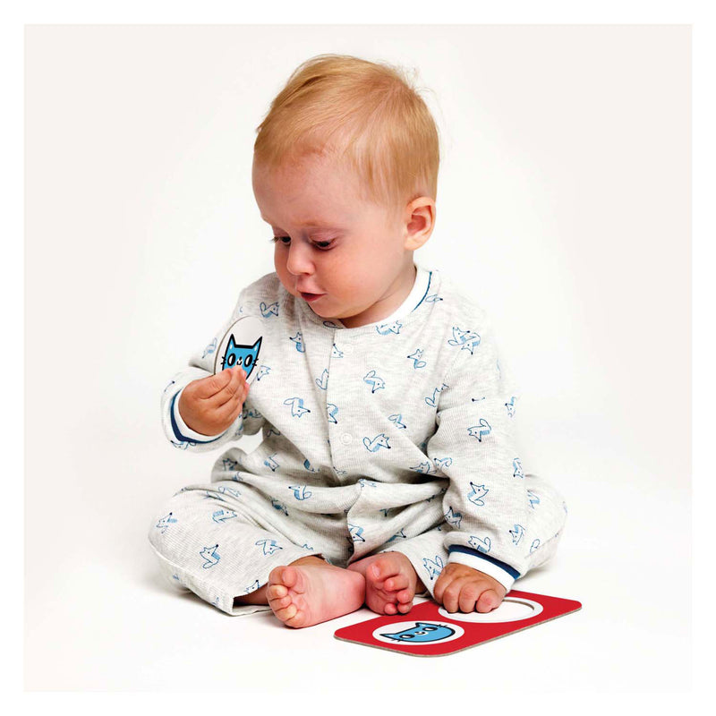 Load image into Gallery viewer, Banana panda - hoog contrast puzzel zoek de tweeling - 8dlg.
