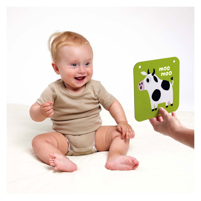 Load image into Gallery viewer, Banana panda - hoog contrast babykaarten 6m+ 9m+ - 24st.
