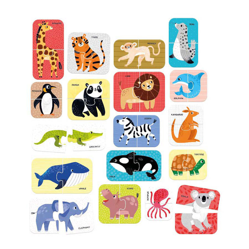 Afbeelding laden in galerijviewer, Banana panda puzzel wild animals educatief speelgoed 18m+.
