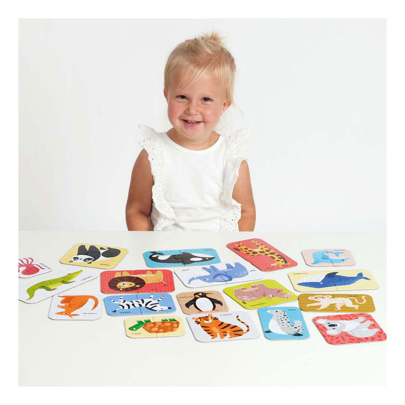 Afbeelding laden in galerijviewer, Banana panda puzzel wild animals educatief speelgoed 18m+.

