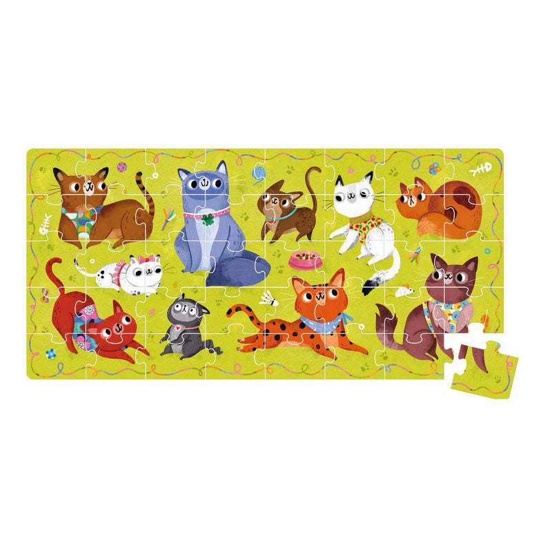 Load image into Gallery viewer, Banana panda - ik hou van katten puzzel - 60st.
