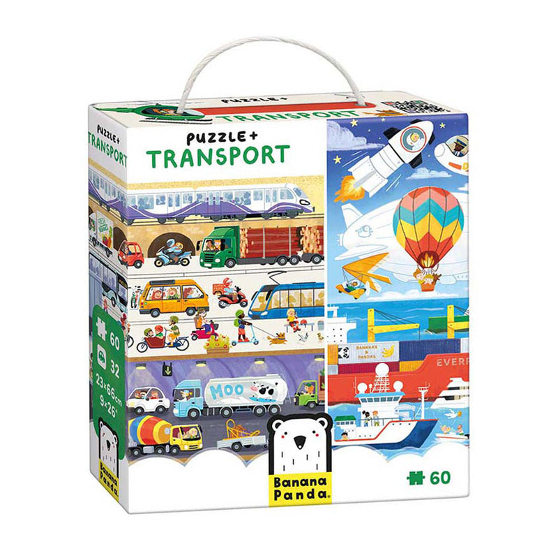 Load image into Gallery viewer, Banana panda - puzzel transport - 24st.
