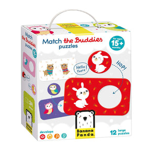 Banana panda - zoek dezelfde vriendjes puzzels - 12st.