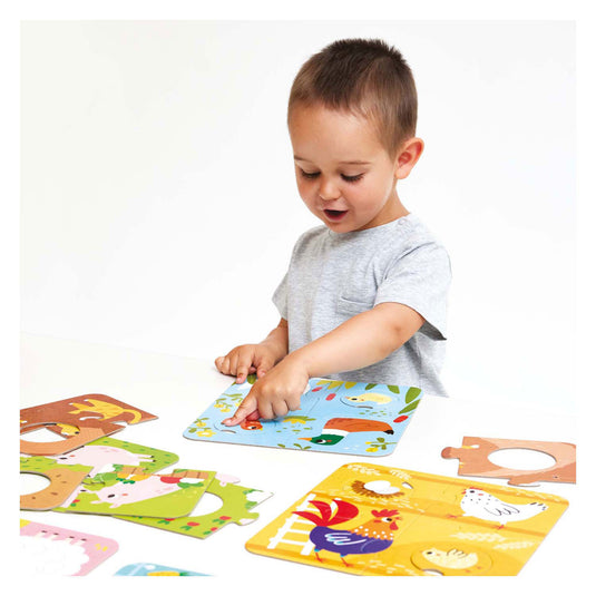 Banana panda - zoek dezelfde boerderijdieren