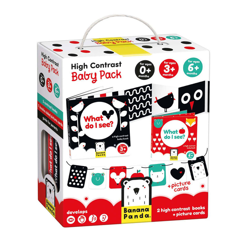 Load image into Gallery viewer, Banana panda - hoog contrast babyset
