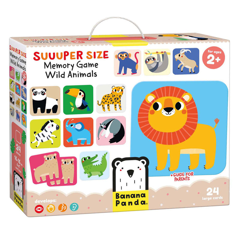 Afbeelding laden in galerijviewer, Banana panda - grote memory spel wilde dieren - 24st.
