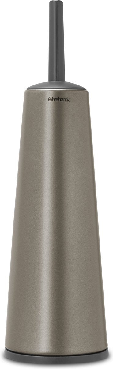 Brabantia toiletborstel en houder platinum dia.12x42cm
