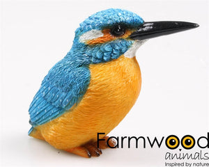 Farmwood animals tuinbeeld ijsvogel 12.5x6x10cm