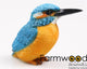 Farmwood animals tuinbeeld ijsvogel 12.5x6x10cm