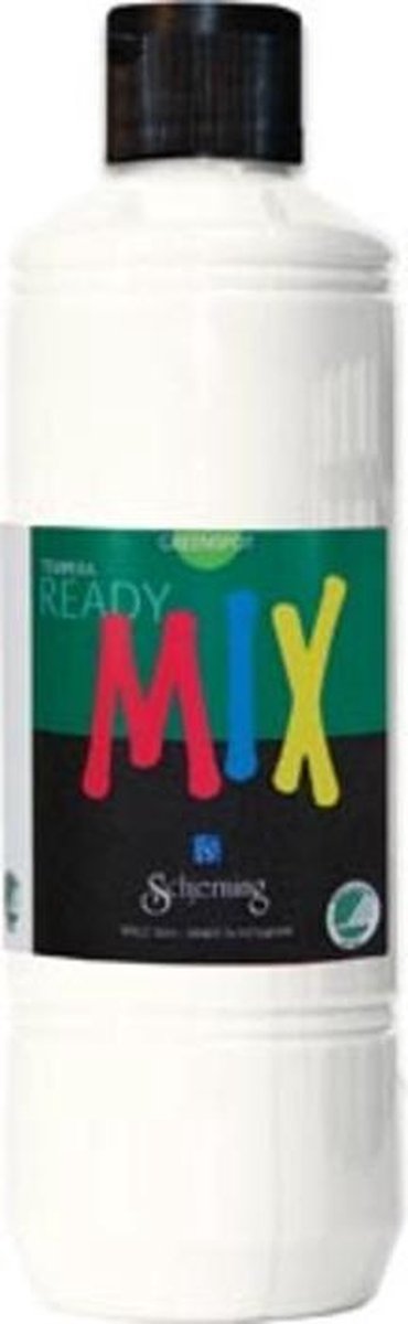 Creativ company plakkaatverf - wit - milieuvriendelijk - matt - greenspot - 500 ml - waterbasis - uitstekende dekking - voor papier, karton en hout - droogt snel en gemakkelijk verwerkbaar