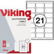 Laseretiketten viking glad wit