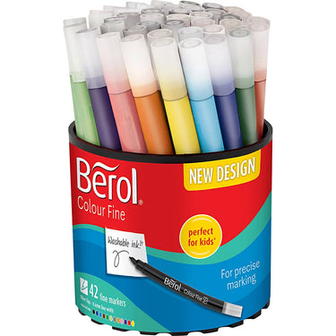 Http: www.cchobby.nl berol-colourfine-d-10-mm-lijndikte-0-3-0-7-mm-diverse-kleuren-42-stuk-1-doosje
