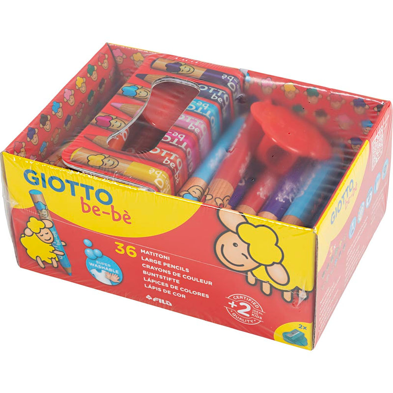Afbeelding laden in galerijviewer, Https: www.cchobby.nl kleurpotloden-l-10-5-cm-d-13-mm-vulling-6-mm-diverse-kleuren-36-stuk-1-doos
