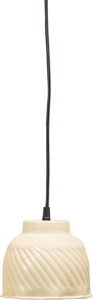 Woood arleso hanglamp - metaal - zand beige - 15x14x14