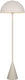 Trio alfie - vloerlamp - grijs warm - excl. 1x e27 4,9 w - voetschakelaar - go green