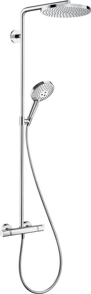 Hansgrohe raindance select s showerpipe 240 1jet powderrain met thermostaat chroom