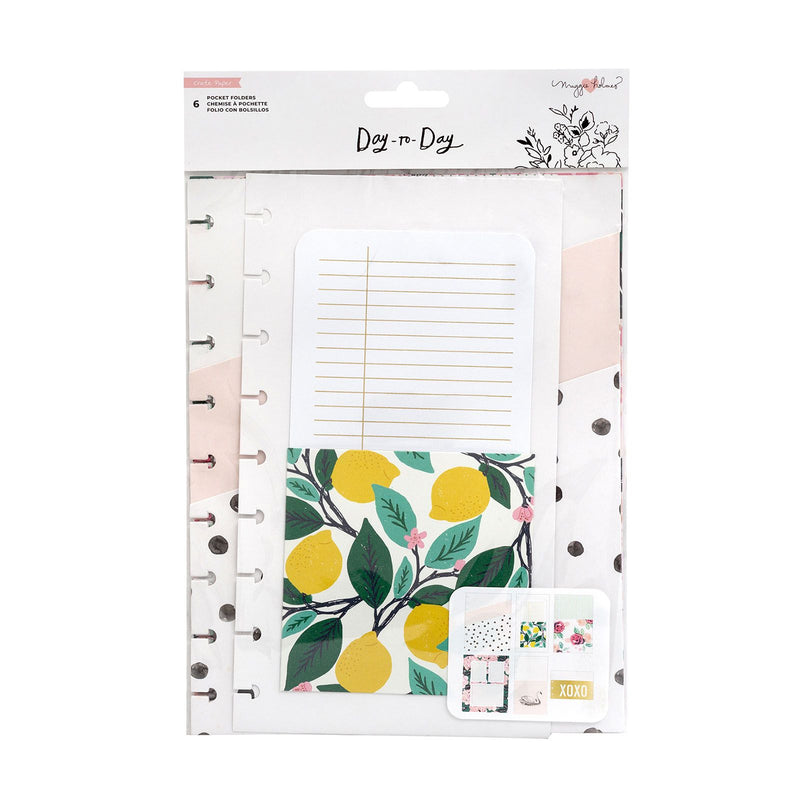 Load image into Gallery viewer, Crate paper • day-to-day disc planner pocket folders gold foil

