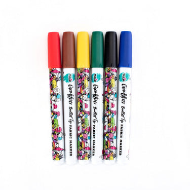 Tulip • textielstiften graffiti rainbow 6st.