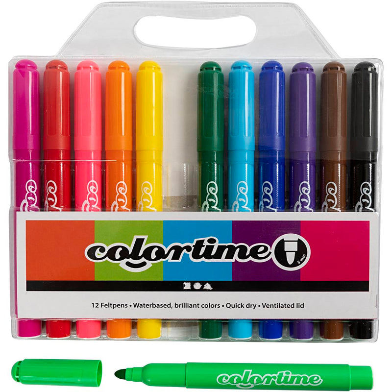 Load image into Gallery viewer, Https: www.cchobby.nl colortime-stiften-lijndikte-5-mm-standaardkleuren-12-stuk-1-doos
