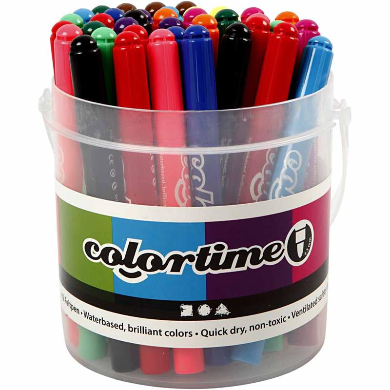Load image into Gallery viewer, Creativ company https: www.cchobby.nl colortime-stiften-lijndikte-5-mm-diverse-kleuren-42-stuk-1-doos
