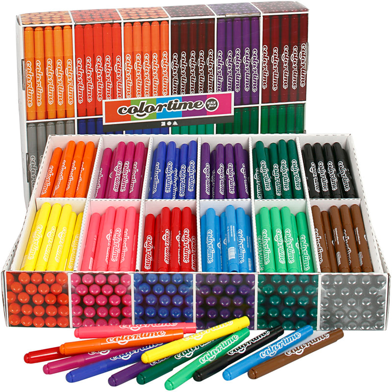 ギャラリービューアに画像をロードする, Https: www.cchobby.nl colortime-stiften-lijndikte-5-mm-diverse-kleuren-576-stuk-1-doos
