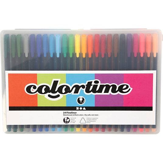 Https: www.cchobby.nl colortime-fineliners-lijndikte-0-6-0-7-mm-diverse-kleuren-24-stuk-1-doos
