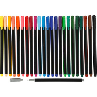 Http: www.cchobby.nl colortime-fineliners-lijndikte-0-6-0-7-mm-diverse-kleuren-24-stuk-1-doos