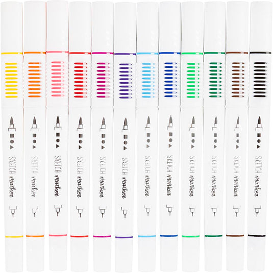 Creativ company schets markers kleur, 12st.
