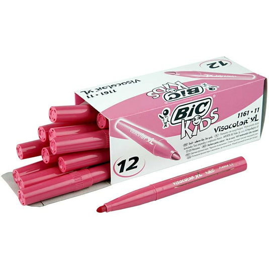 Https: www.cchobby.nl bic-visa-color-kleurstiften-lijndikte-3-mm-roze-12-stuk-1-doos