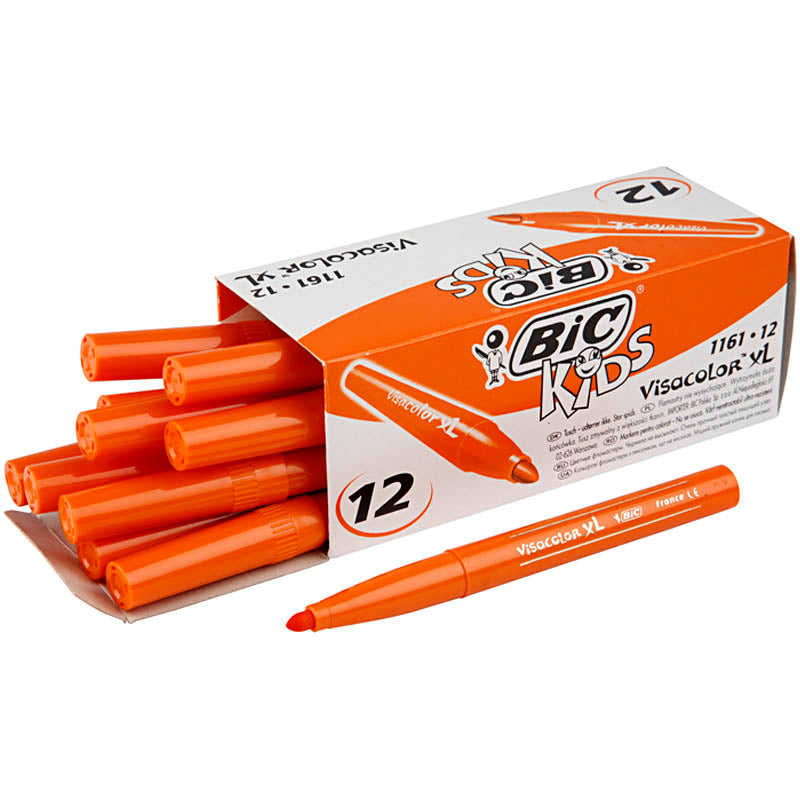 Afbeelding laden in galerijviewer, Http: www.cchobby.nl bic-visa-color-kleurstiften-lijndikte-3-mm-mid-oranje-12-stuk-1-doos
