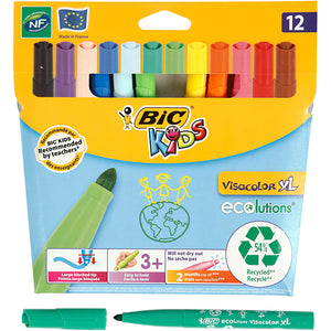 Bic https: www.cchobby.nl -visa-kleur-marker-lijndikte-3-mm-diverse-kleuren-12-stuk-1-doos