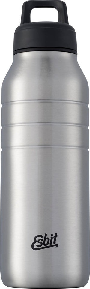 Esbit majoris waterfles - 680ml - zilver - rvs drinkfles - lusdop