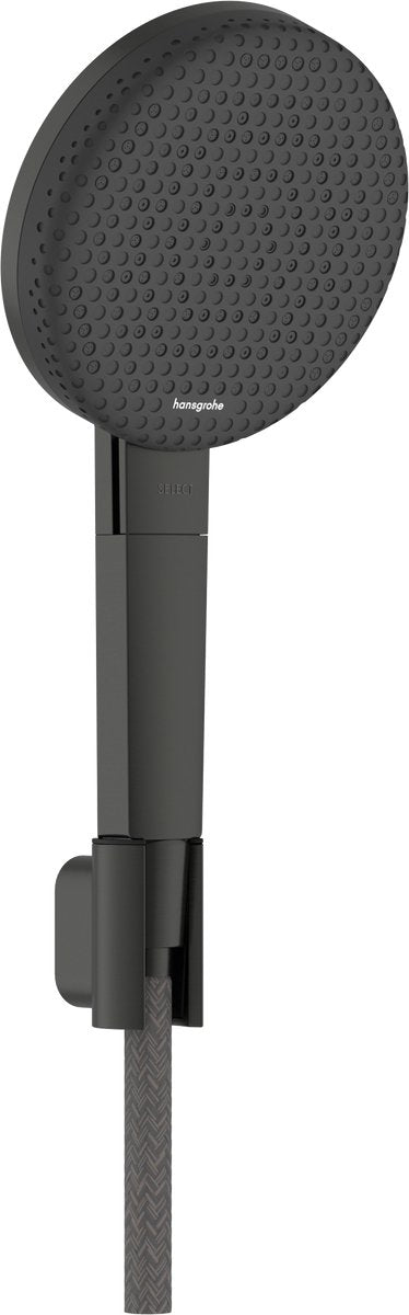 Hansgrohe raindance alive select s - doucheset - ecosmart waterbesparend - select-knop bediening - 125mm maat - 3 straalfuncties - brushed black chrome