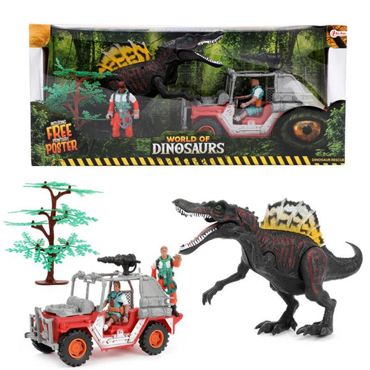 Toi-toys world of dinosaurs speelset met jeep