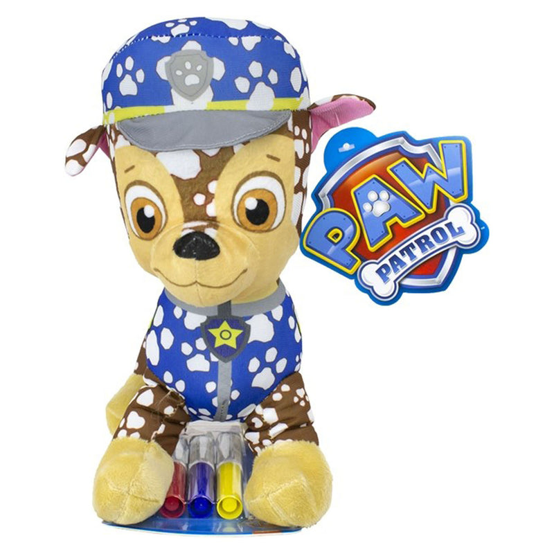 Load image into Gallery viewer, PAW Patrol Inkleur Knuffel met Stiften - Chase
