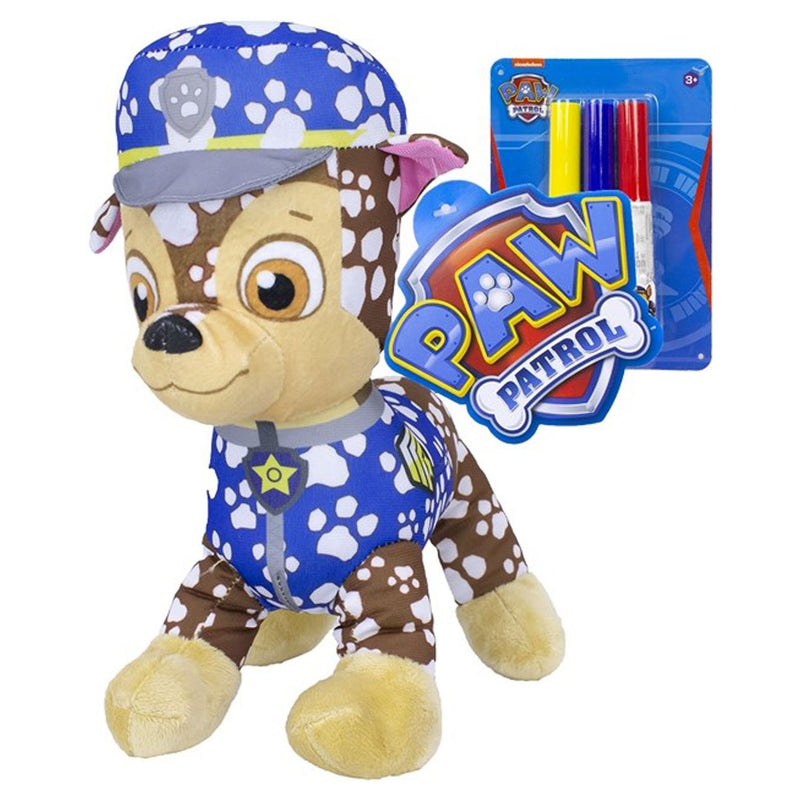 Load image into Gallery viewer, PAW Patrol Inkleur Knuffel met Stiften - Chase
