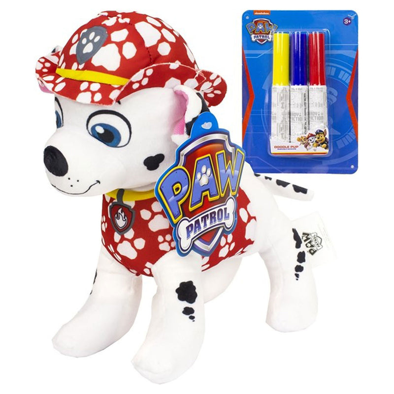 Load image into Gallery viewer, PAW Patrol Inkleur Knuffel met Stiften - Marshall
