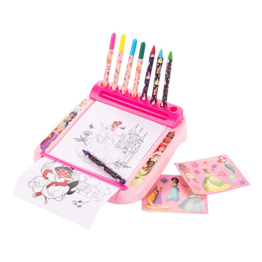 Sambro disney princess tekenbord met rol kleurset, 12dlg.