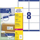 Adresetiketten avery wit 800 stuks
