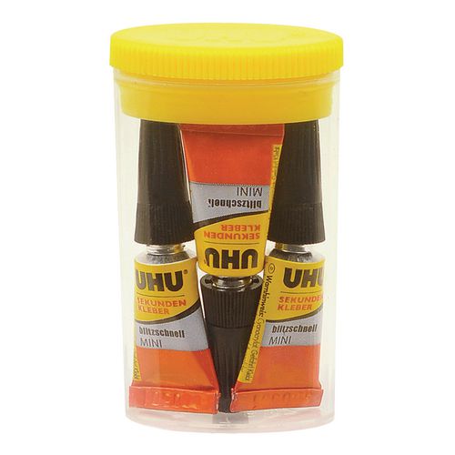 Uhu 3 seconden lijm minis 1 g 3 tube