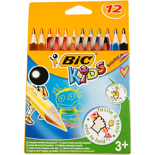 Bic http: www.cchobby.nl -evolution-kleurpotloden-l-14-cm-vulling-5-mm-diverse-kleuren-12-stuk-1-doos