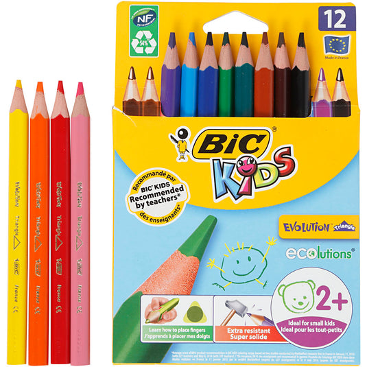 Bic kids ecolutions evolution triangle, 12st.